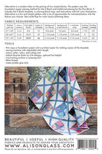 Load image into Gallery viewer, alison glass quilt pattern paper pieced. X block Plus Block
