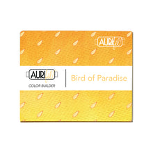 Load image into Gallery viewer, Bird of Paradise yellow orange red Aurifil Flora 2022 Color Builder Thread Set variegated solid pre-order preorder
