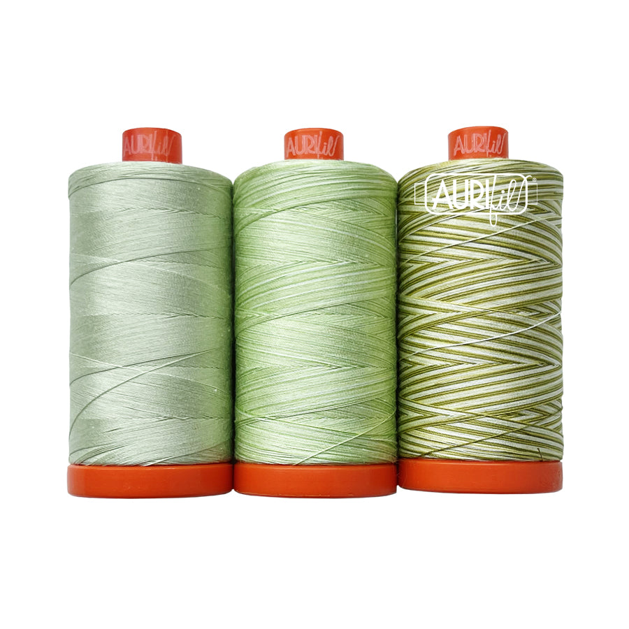 Walking Palm Aurifil Flora 2022 Color Builder Thread Set variegated solid pre-order preorder