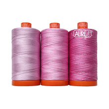 Load image into Gallery viewer, Amazon Water Lily Pink Red Aurifil Flora 2022 Color Builder Thread Set variegated solid pre-order preorder
