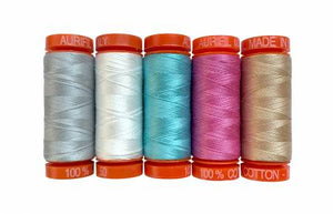 aurifil 50wt small spools jump into quilting collection