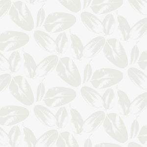 Smooth in Mellow from Boho Cloth by Sew Kind of Wonderful for Freespirit Fabrics soft cream white background with tone on tone low volume banana leaf imprints high quality cotton quilt fabric for clothing garments quilts bags and sewing projects