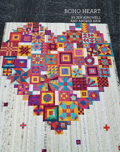 Jen Kingwell multi block quilt pattern heart