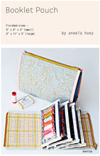 Load image into Gallery viewer, Aneela Hoey booklet Pouch Pattern zipper sewing notions storage pouch gift
