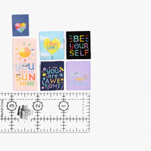 Load image into Gallery viewer, Kylie and the Machine KATM Brook Gossen Going Places Mega Package Bundle Raising Resilient kids clothing garment quilt bag woven labels positive message encouragement lunchbox water bottle stickers
