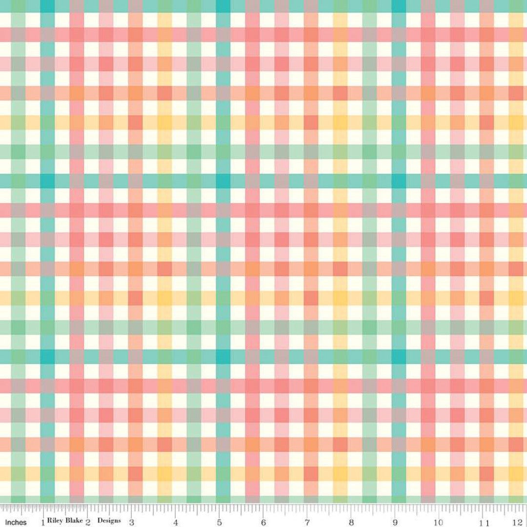 Gingham Cottage Gingham in Multi Color by Heather Peterson for Riley Blake