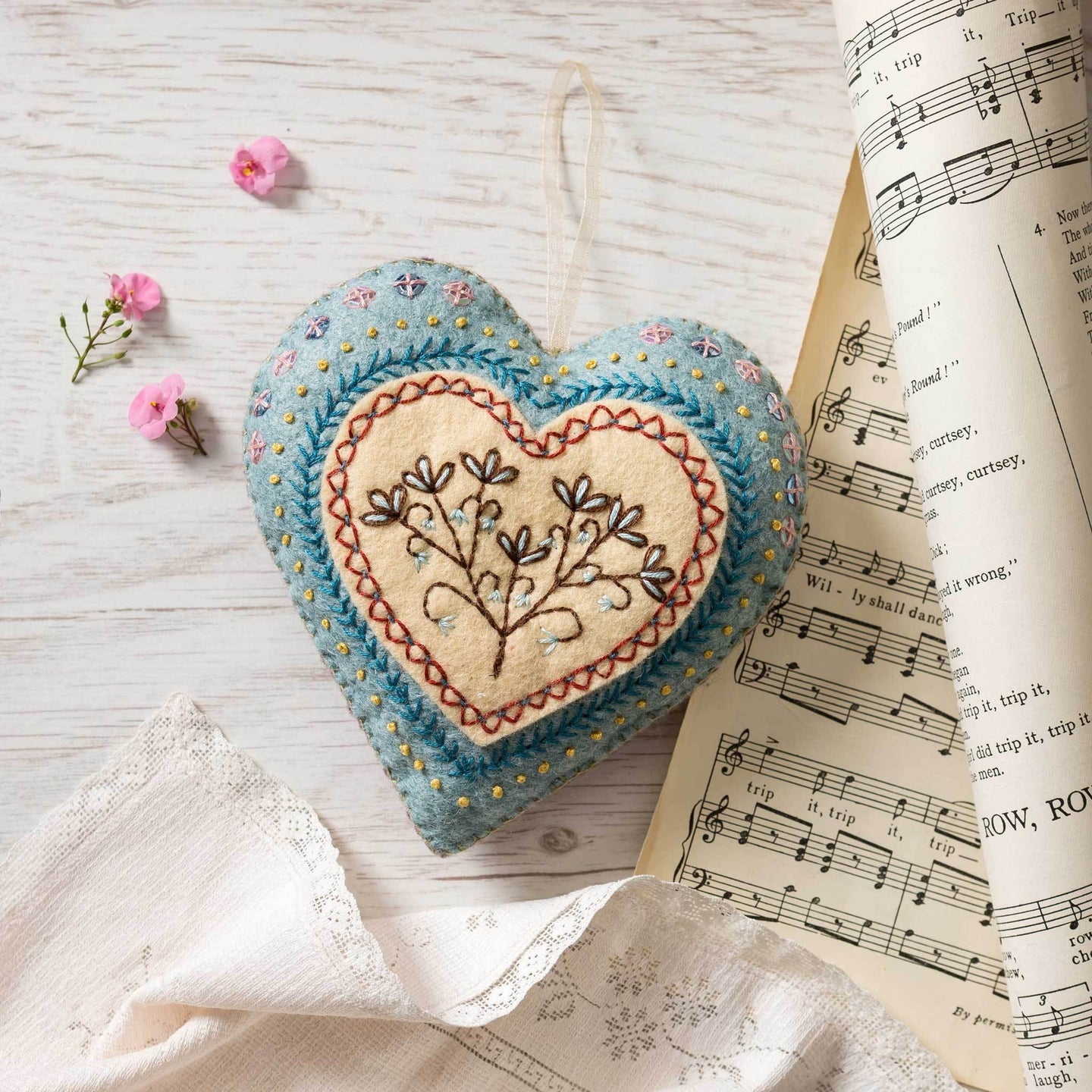 Corinne LaPierre Embroidered Heart Kit