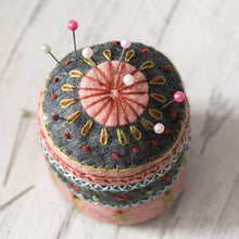 Load image into Gallery viewer, Corinne LaPierre Felt Pincushion Craft Kit Embroidery Pins Gift 
