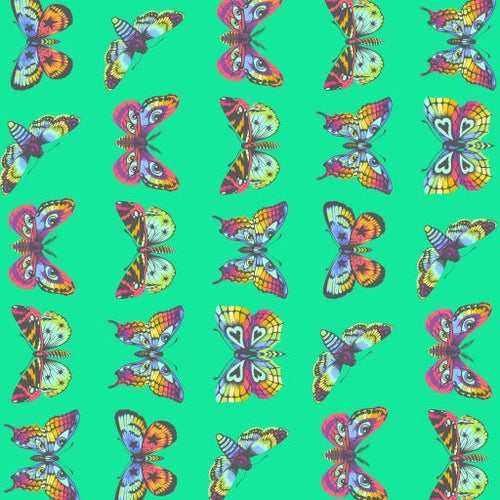 Tula Pink Daydreamer Butterfly Hugs Lagoon cotton quilt fabric material free spirit