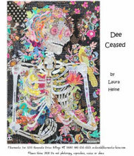 Load image into Gallery viewer, Dee Ceased Collage Pattern Laura Heine Quilt Day of the Dead 
