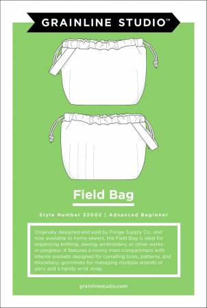 Field Bag Pattern by Grainline Studio Style number 32002 Advanced Beginner instructions for making knitting embroidery sewing shopping pool bag with many interior pockets