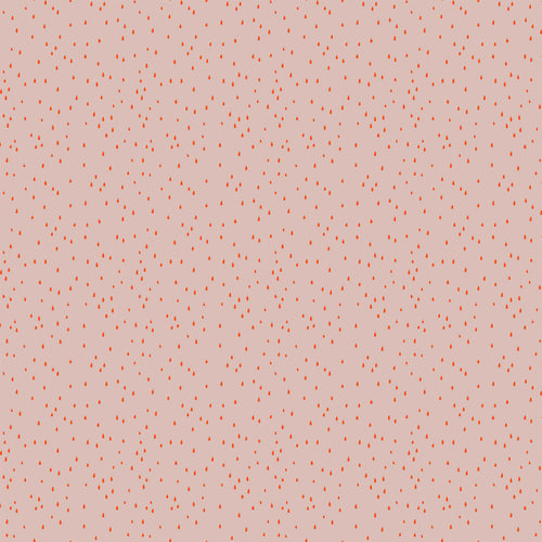 Ghost Town by Dana Willard for Figo Fabrics orange watermelon seed or teardrop shaped polka dots light creamsicle orange background great for Halloween trick or treat bags quilts table runners garments and sewing projects material high quality cotton