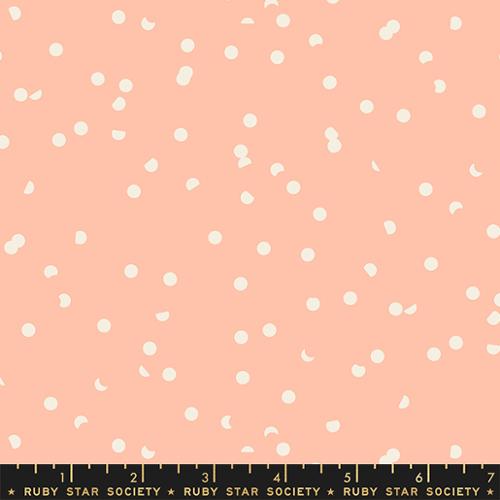 Hole Punch Dots in Peach by Kimberly Kight for Ruby Star Society