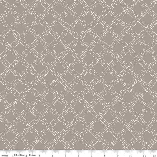 Harmony lattice gray grey speckled white soft shades tone on tone cotton quilting fabric Melissa Lee for Riley Blake Designs 