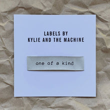 Load image into Gallery viewer, One of a Kind Kylie and the Machine Woven Quilt Label
