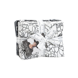 black white Gray Grey hand drawn lines Alli K designs cotton fabric Moda fat quarter bundle