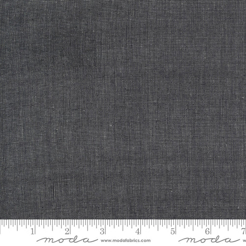 Jen Kingwell woven charcoal gray grey 100% cotton made in India cross weave