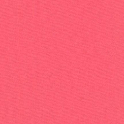 K0001-190  Kona Solid Robert Kaufman Camellia Pink cotton quilting fabric