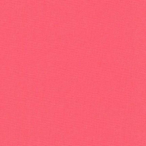 K0001-190  Kona Solid Robert Kaufman Camellia Pink cotton quilting fabric