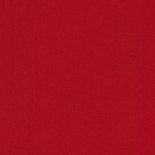 K0001-1551 Kona Solid Robert Kaufman Rich Red cotton quilting fabric