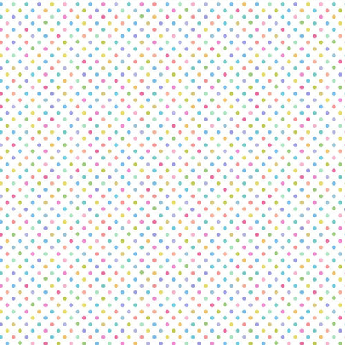 Lewis and Irene Pastel Rainbow Small Polka Dot Cotton Quilting Fabric