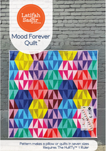 Load image into Gallery viewer, Latifah Saafir Studios Mood Forever Quilt Pattern Hurty 1 ruler half-rectangle  baby to king size quilts
