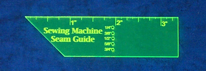 Sewing Machine Seam Guide Accuracy Beginner Quilter Sewer 45 degree end binding