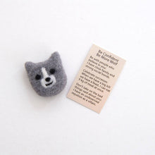 Load image into Gallery viewer, Wool Felt Wolf Spirit Animal In A Matchbox by Marvling Bros.
