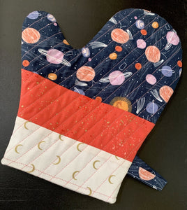 Oven Mitt Kit Dear Stella Speckled Insul-Bright Libs Elliott Moon Age fabric homemade