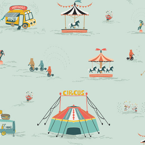 circus tent material Circus is in Town from Petite Circus by Alex Bordallo for Art Gallery – Moonlight Quilters