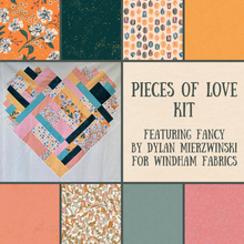 Load image into Gallery viewer, Pieces of Love Whole Circle Studios Pattern Fancy Collection Dylan Mierzwinski Windham Fabrics Shoes Flowers Gemstones Speckled Ruby Star Society Dear Stella Jax Essex Linen Custom Cotton Fabric Material
