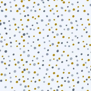 Cotton and Steel Chill Out Pow Pow Snow Metallic Background Fabric