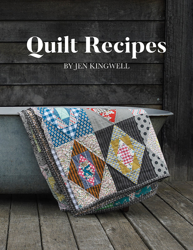 Quilt Recipes Jen Kingwell Patterns and baking recipes Austrailia Aussie Designer Hard Cover Coffee Table Book for Quilters