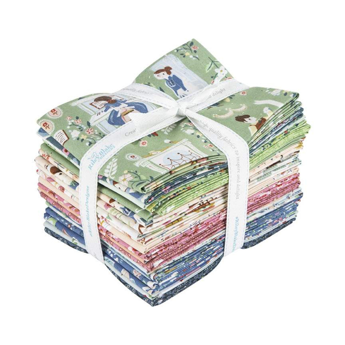 Riley Blake, Little Brier Rose by Jill Howarth, 18 Piece Fat Quarter Bundle retail Precut Quilting Fabric