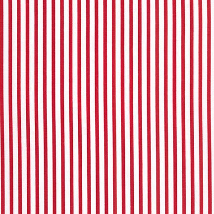 red and white stripe cotton 1/8