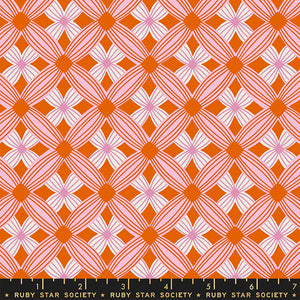 Tarrytown Kimberly Kight Ruby Star Society Moda Fabrics Pecan Tufted geometic retro pink orange cream cotton quilting fabric material