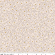  Fairy Dust by Ashley Collett Design for Riley Blake Designs is great for quilting, apparel and home decor. This allover print features large daisies. Gold is antique gold sparkle.
