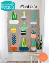 Load image into Gallery viewer, Plant Life Quilt Pattern by Sew Kind of Wonderful Wonder Curve Ruler potted plants and succulents intermediate skill level curved seams fat quarter friendly
