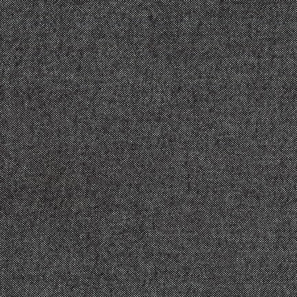 Black Flannel Chambray by Robert Kaufman Fabrics