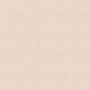Dear Stella Crimp basics tone on tone dashes in curved arcs on sand beige tan background cotton quilt weight fabric for quilts garments bags sewing projects