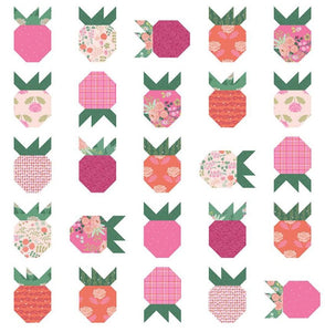 Strawberry Fields Quilt Pattern Citrus and Mint