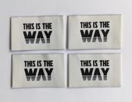This is the Way cotton labels for quilts bags garments clothing by Intensely Distracted nerd labels