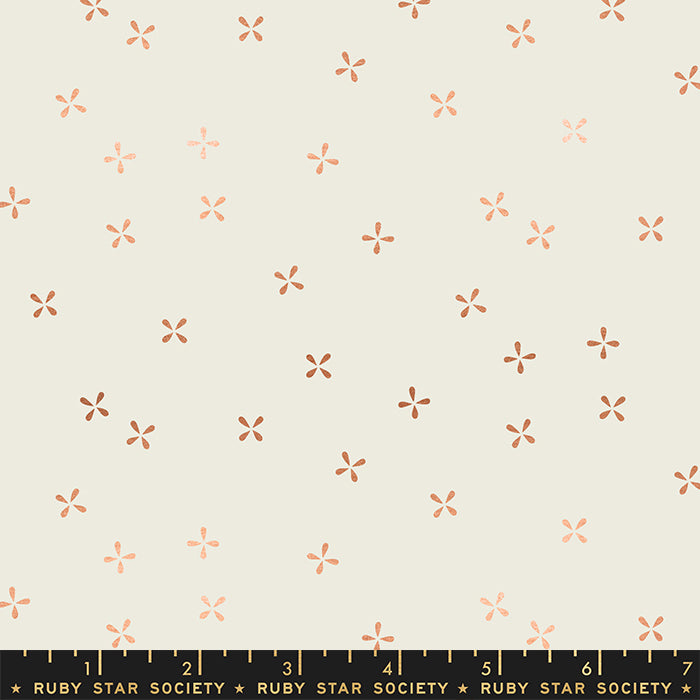 Tomato Tomahto Copper leaf toss low volume by Kimberly Kight for Ruby Star Society Moda Fabrics Cotton Quilt Material garment bag project
