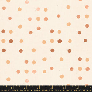 Vessel paint low volume Copper metallic irregular polka dot Alexia abegg for Ruby Star Society Moda Fabrics Cotton Quilt Material garment bag project