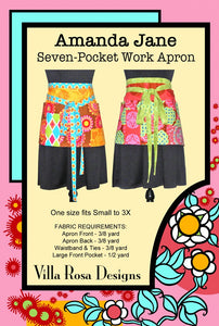 Villa Rosa Designs Amanda Jane Work Apron