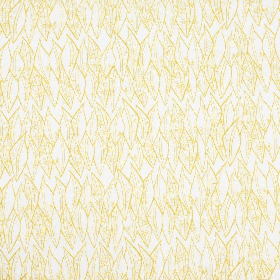 Cotton and Steel Along the Fields Leaf Sun Fabric
