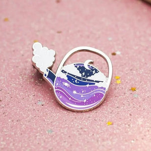 The Grey Muse Magical Tea Pot Enamel Pin