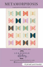 Load image into Gallery viewer, Metamorphosis Quilt Pattern Butterfly Half Circles

