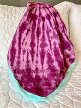 Load image into Gallery viewer, Small Batch Hand Tie Dyed Baby Swaddle Snuggly Blanket

