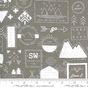 Outdoor theme, mountain badge, masculine contemporary